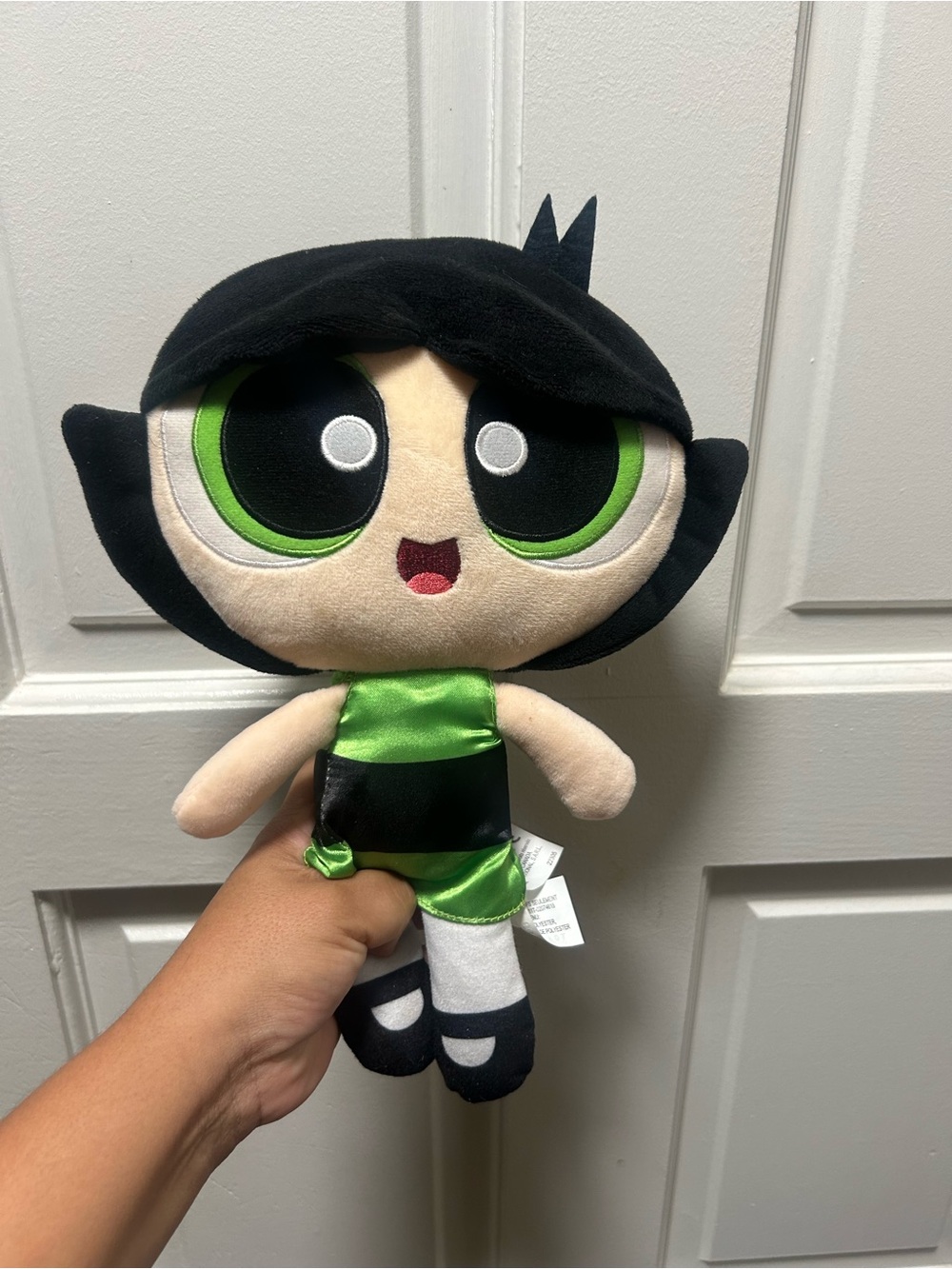 PowerPuff Girls Vintage Buttercup Plush Stuffed Toy Doll Cartoon Network